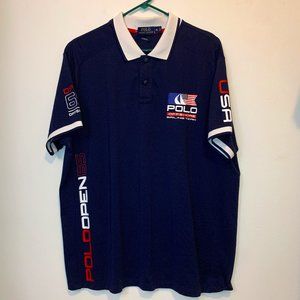 Polo Ralph Lauren Offshore Sailing Team USA Open 65 Navy Shirt Size XL Men's